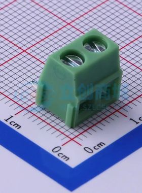 KF127R-5.0-2P螺钉式接线端子5mm 1x2P弯插绿色