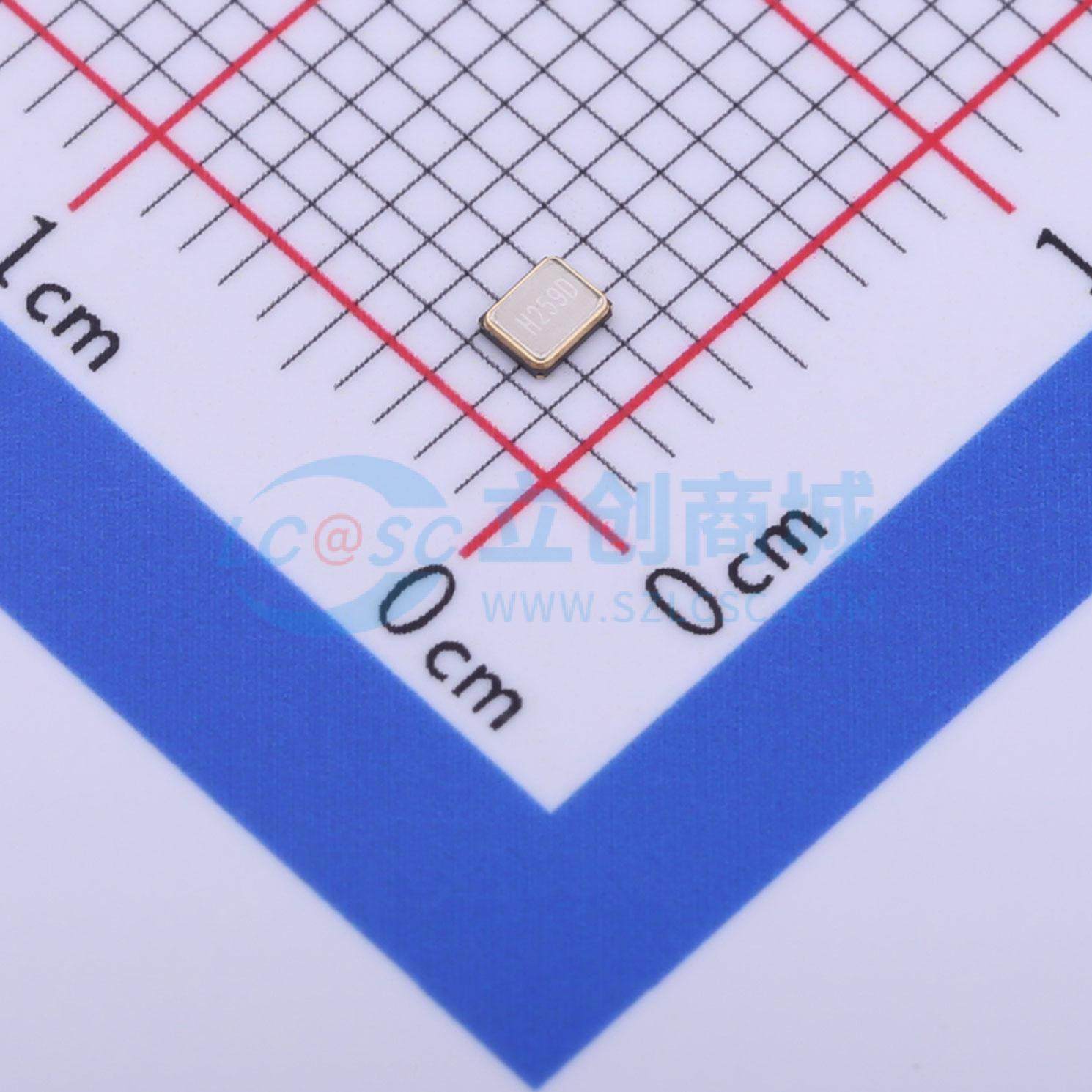 全新X2C025000BC1H-U 贴片2016-4P 无源晶振可开票