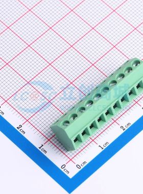 MX127S-3.5-10P-GN01-Cu-Y-A螺钉式接线端子3.5mm 1x10P直插绿色