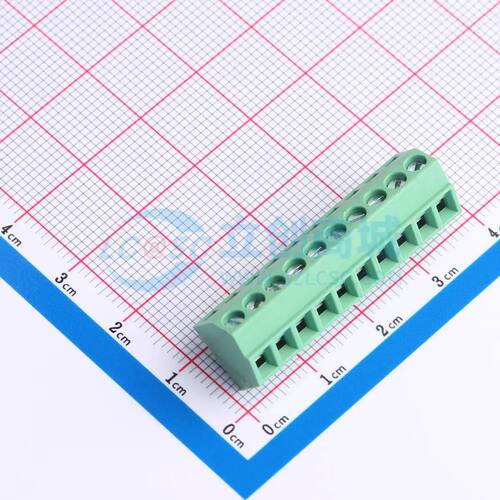 MX127S-3.5-10P-GN01-Cu-Y-A螺钉式接线端子3.5mm 1x10P直插绿色