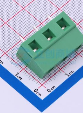 MX128-7.5-03P-GN01-Cu-Y-A螺钉式接线端子7.5mm 1x3P直插绿色