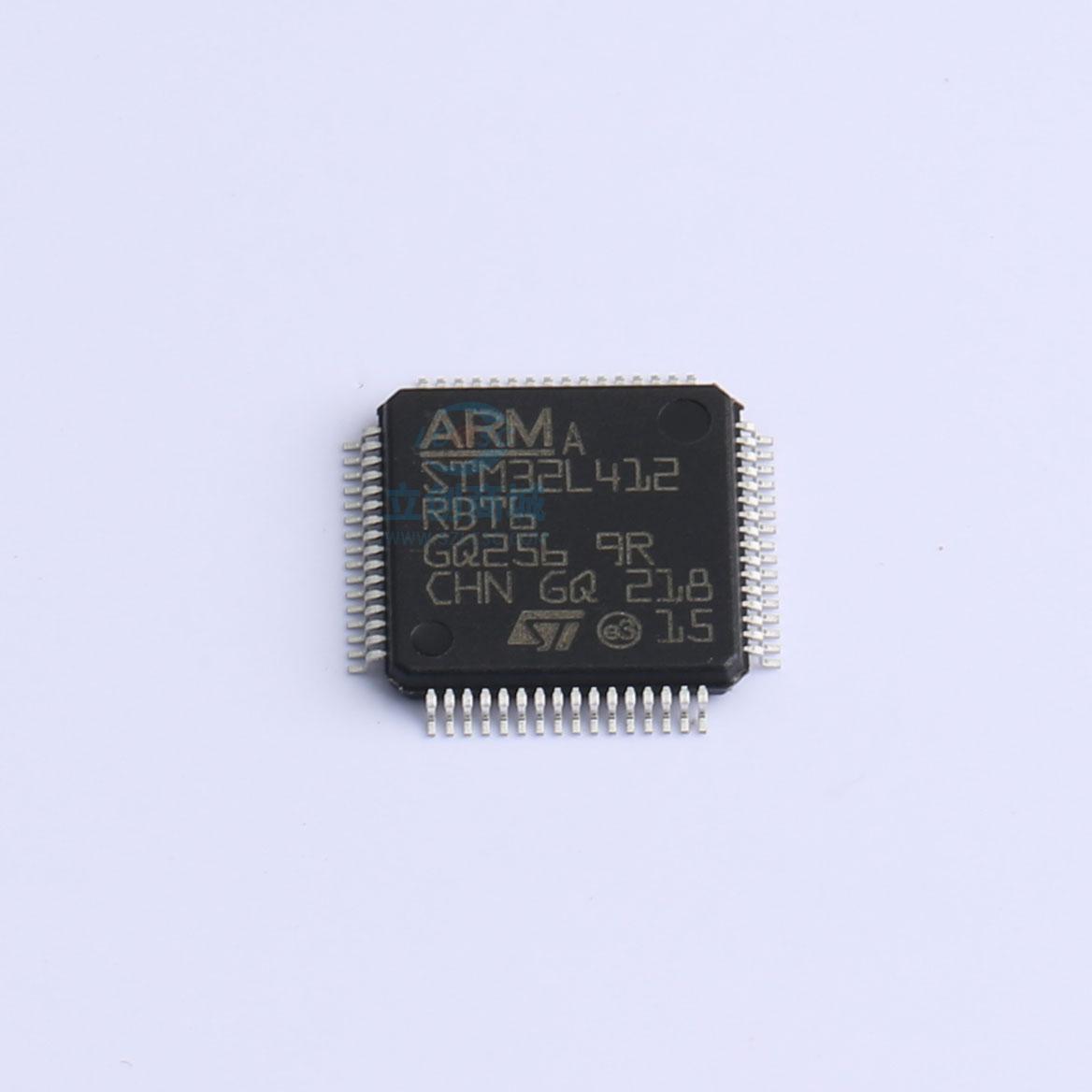 全新STM32L412RBT6 单晶片(MCU/MPU/SOC) ARM Cortex-M4 80MHz 快