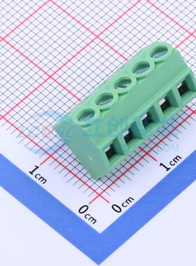 JL102-38105G01螺钉式接线端子3.81mm 1x5P直插绿色