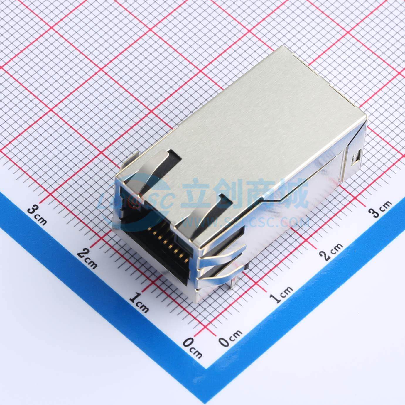 全新DGUK411Q199DB2A1DP(POE+) 插件 以太网连接器(RJ45 RJ11)原