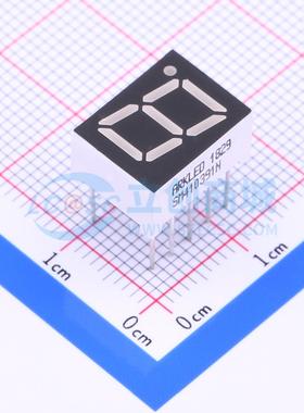 1位0.39英寸红色数码管 共阳极LED数码管SM410391N/8可开票