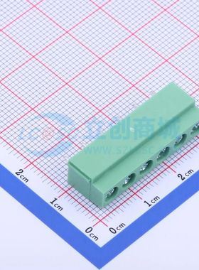 DB126V-5.0-6P-GN-P螺钉式接线端子5mm 1x6P直插绿色