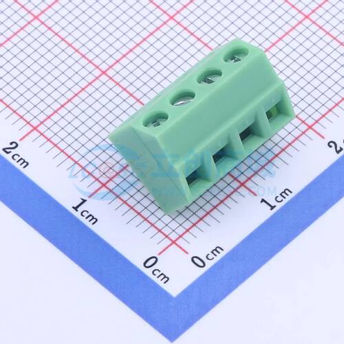 KF127S-3.81-4P螺钉式接线端子3.81mm 1x4P直插绿色