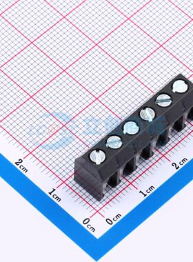 950-D-SMD-DS/06螺钉式接线端子5mm 1x6P卧贴黑色