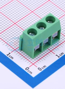 MX126R-5.0-03P-GN01-Cu-S-A螺钉式接线端子5mm 1x3P弯插绿色