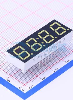 4位0.39英寸白色数码管 共阳极LED数码管SLR0394DWA5BD可开票