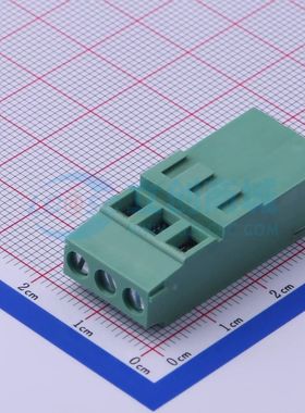 JL500HH-50003G01螺钉式接线端子5mm 1x3P直插绿色