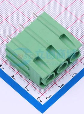 DB136-10.16-3P-GN-P螺钉式接线端子10.16mm 1x3P直插绿色