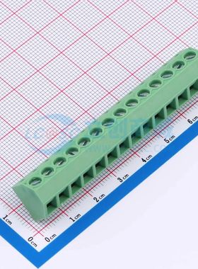 DB127S-5.0-14P-GN-S螺钉式接线端子5mm 1x14P直插绿色