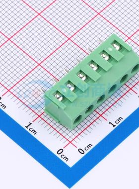 DGL381-6P28L-MG361螺钉式接线端子3.81mm 1x6P直插绿色