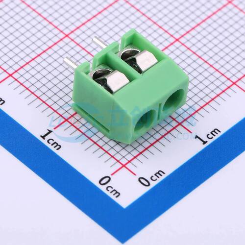 MX301-5.0-02P-GN01-Cu-Y-A螺钉式接线端子5mm 1x2P直插绿色
