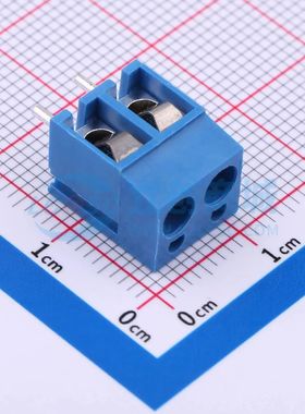 MX300-5.0-02P-BU01-Cu-Y-A螺钉式接线端子5mm 1x2P直插蓝色