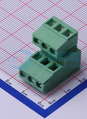 DB128A-5.0-2*3P-GN-S螺钉式接线端子5mm 2x3P直插绿色