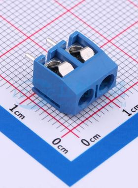 MX301-5.0-02P-BU01-Cu-Y-A螺钉式接线端子5mm 1x2P直插蓝色