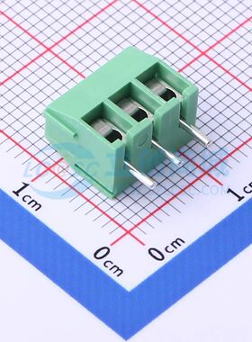 DG350-3.5-03P-14-00A(H)螺钉式接线端子3.5mm 1x3P直插绿色