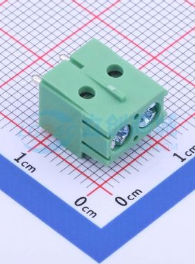 KY0200500000G螺钉式接线端子5mm 1x2P直插绿色