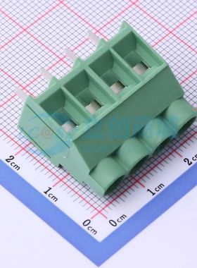DB910-6.35-4P-GN-S螺钉式接线端子6.35mm 1x4P直插绿色