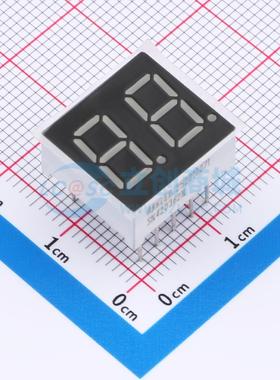 2位0.36英寸红色数码管 共阴极LED数码管SN420362N可开票