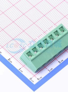 DB128V-5.08-7P-GN-S螺钉式接线端子5.08mm 1x7P直插绿色