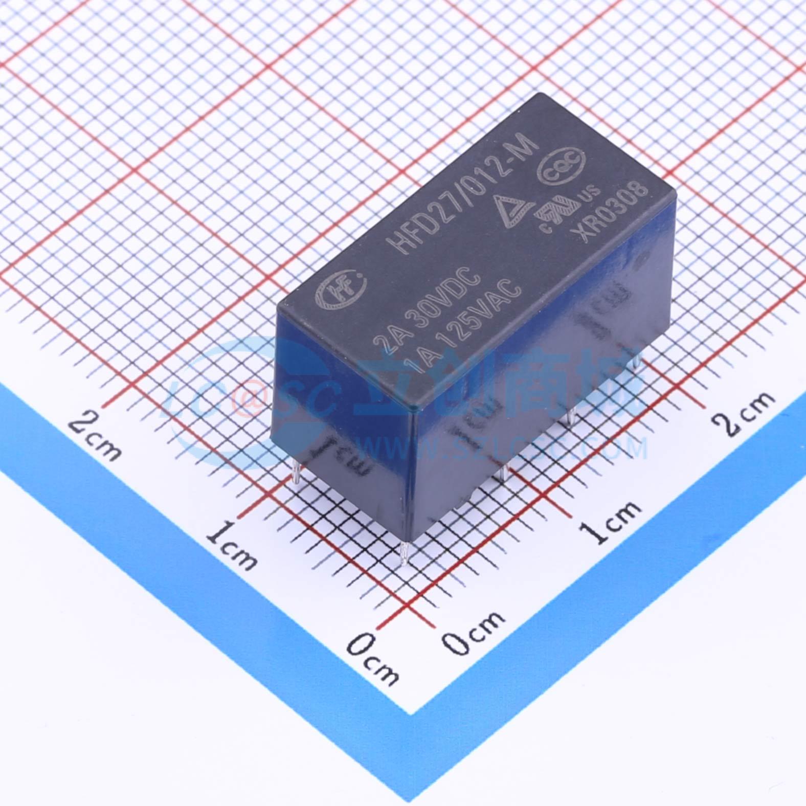 全新正品HFD27/012-M DIP,10.2x20.2mm 功率继电器配套 质量保证