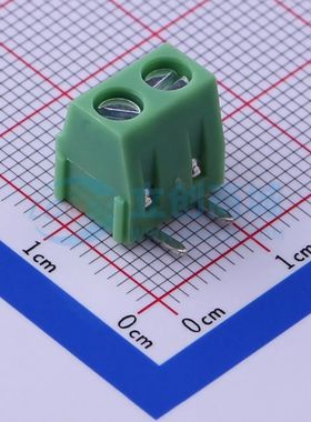 KF127R-5.08-2P螺钉式接线端子5.08mm 1x2P弯插绿色