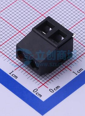 DB128L-5.08-2P-BK-S螺钉式接线端子5.08mm 1x2P直插黑色