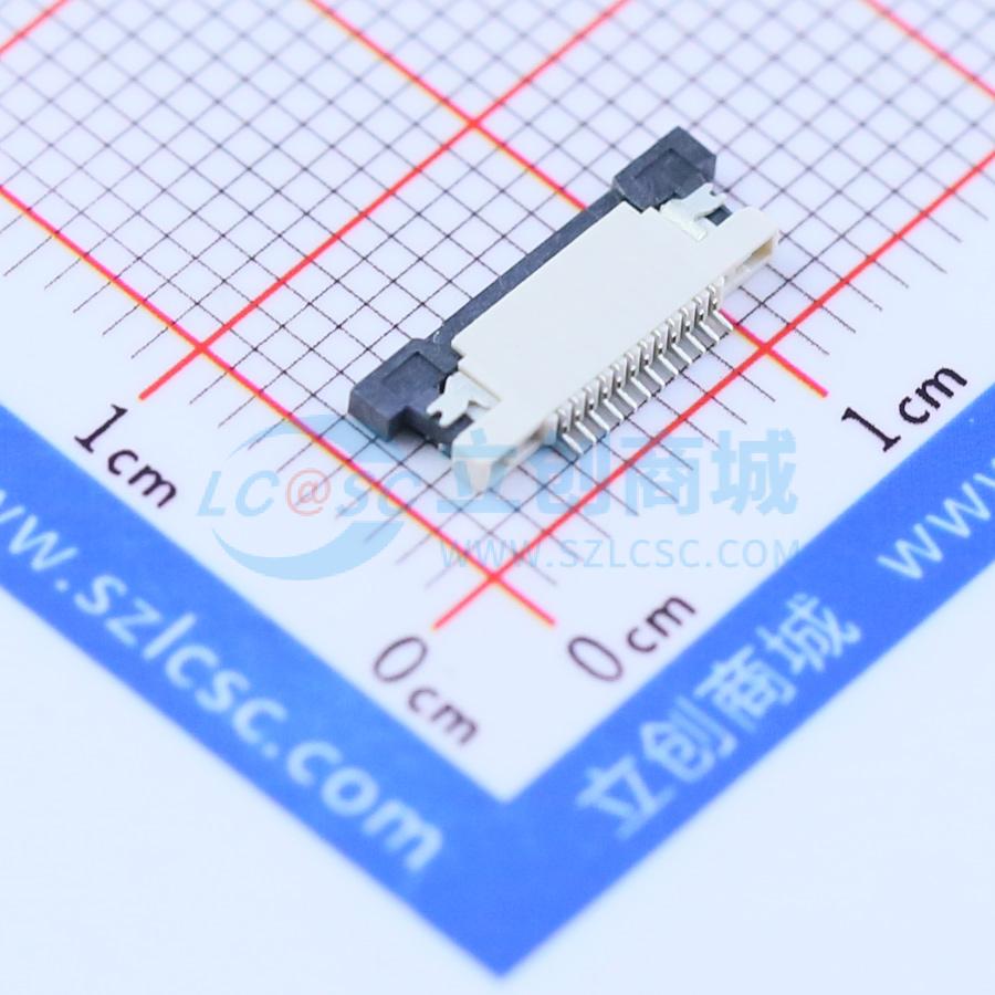 全新AFC04-S12ECC-00 SMD,P=0.5mm,卧贴 FFC/FPC连接器可开票