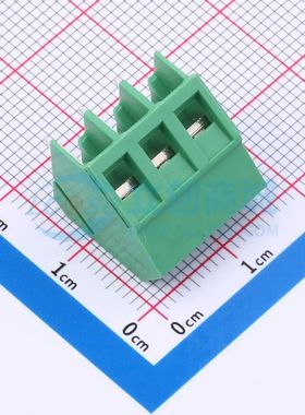 MX103-5.0-03P-GN01-Cu-Y-A螺钉式接线端子5mm 1x3P直插绿色