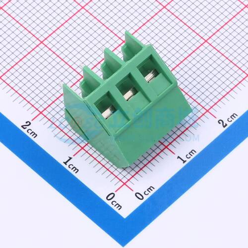 MX103-5.0-03P-GN01-Cu-Y-A螺钉式接线端子5mm 1x3P直插绿色