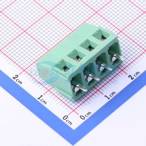DB128V-5.08-4P-GN-S螺钉式接线端子5.08mm 1x4P直插绿色
