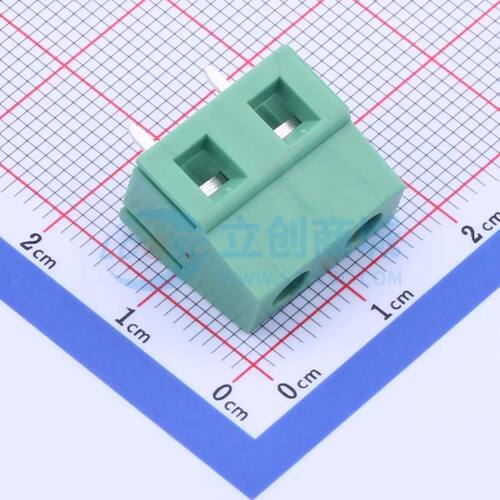 DB128V-7.62-2P-GN-S螺钉式接线端子7.62mm 1x2P直插绿色
