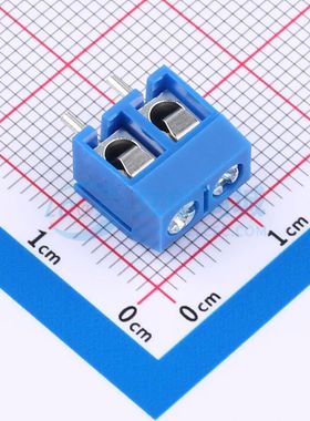 DGL500-2P01V-GD461螺钉式接线端子5mm 1x2P直插蓝色