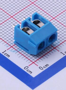 DB301V-5.0-2P-BU-P螺钉式接线端子5mm 1x2P直插蓝色