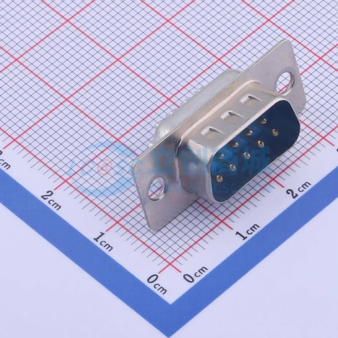 GDR09M-180 焊线式插件 D-Sub/VGA连接器 9P 公座可开票