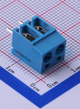 KF300-5.0-2P螺钉式接线端子5mm 1x2P直插蓝色