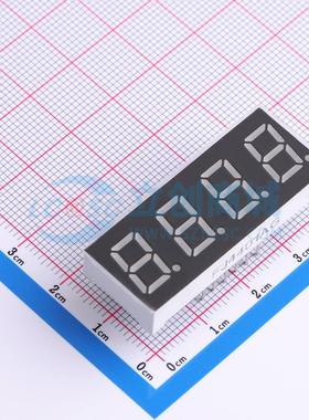 4位0.4英寸绿色数码管 共阴极LED数码管FJ4401AG可开票
