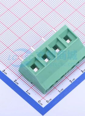 DB910-9.52-4P-GN-S螺钉式接线端子9.52mm 1x4P直插绿色