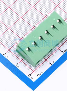 ZX-DG28V-5.0-6P螺钉式接线端子5mm 1x6P直插绿色