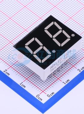 2位0.5英寸红色数码管 共阳极LED数码管SN430502N/16可开票