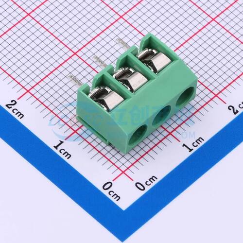 MX126-5.0-03P-GN01-Cu-S-A螺钉式接线端子5mm 1x3P直插绿色