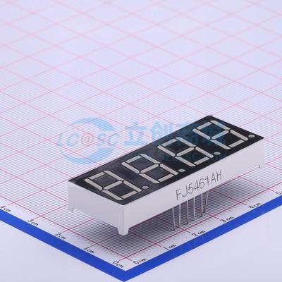 4位0.56英寸红色数码管 共阴极LED数码管FJ5461AH红色可开票
