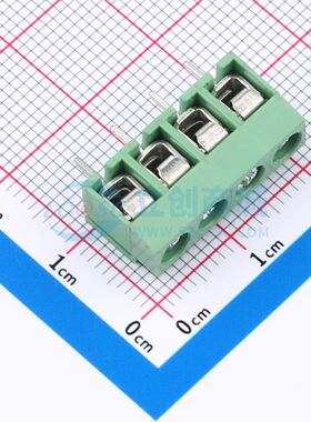 ZX-DG26V-5.0-4P5螺钉式接线端子5mm 1x4P直插绿色