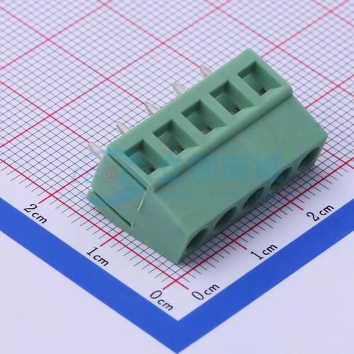 DB128V-5.0-5P-GN-S螺钉式接线端子5mm 1x5P直插绿色