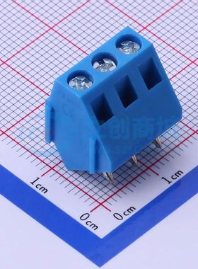DB103-5.0-3P-BU-P螺钉式接线端子5mm 1x3P直插蓝色
