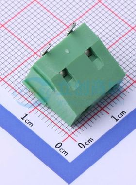 DB128R-7.62-2P-GN-S螺钉式接线端子7.62mm 1x2P弯插绿色