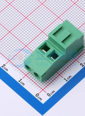 MX128H-5.08-02P-GN01-Cu-Y-A螺钉式接线端子5.08mm 1x2P直插绿色